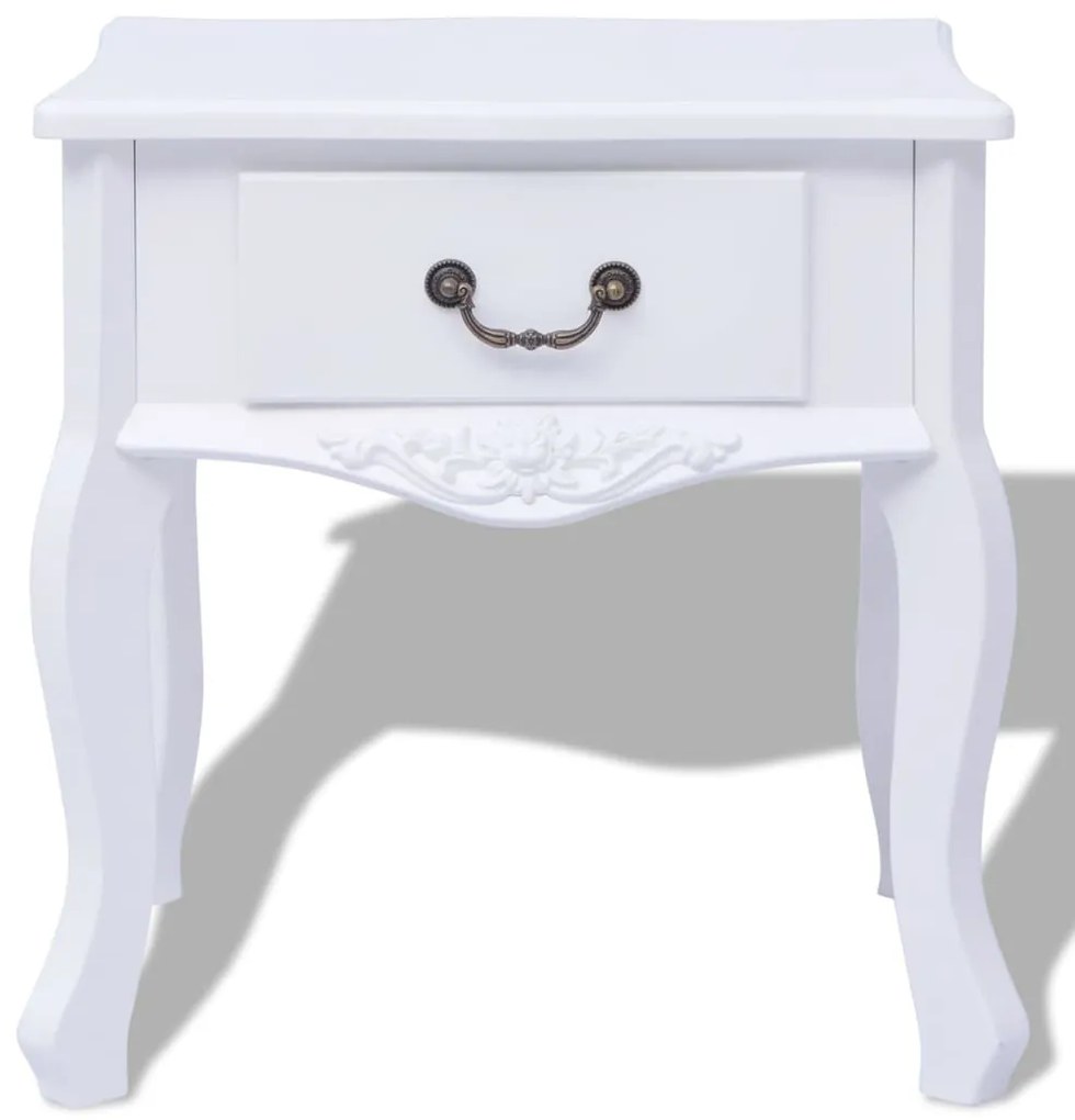 Cabeceira em madeira, MDF, branco