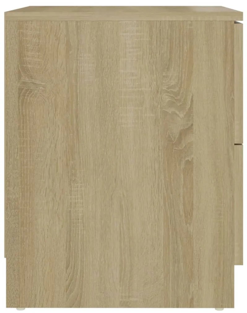 Mesa de cabeceira 40x40x50 cm contraplacado cor carvalho sonoma