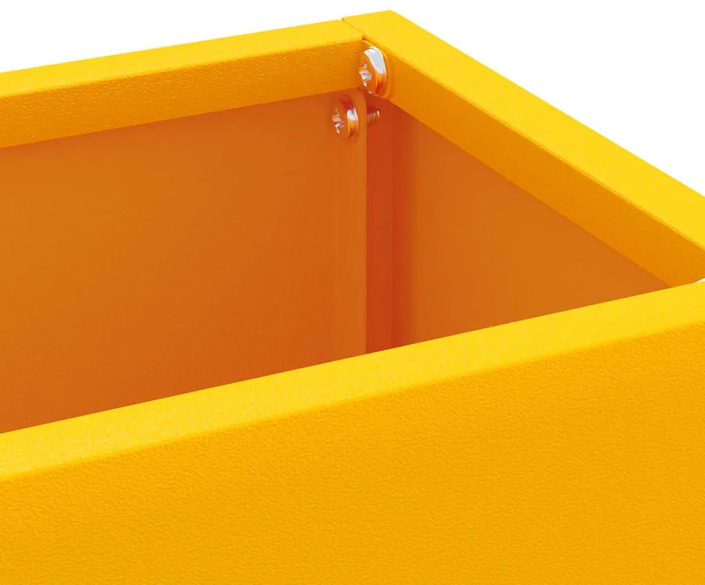 Suporte de Guarda-Chuva Amarelo Mustard , 28x12x41 cm, Aço