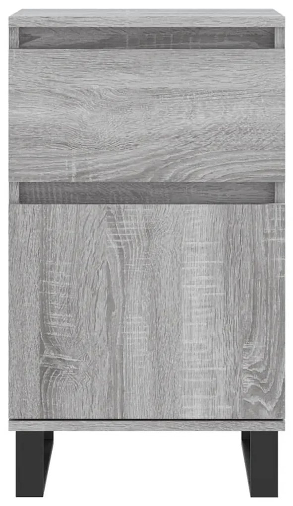 Aparadores 2 pcs 40x35x70 cm derivados madeira cinzento sonoma