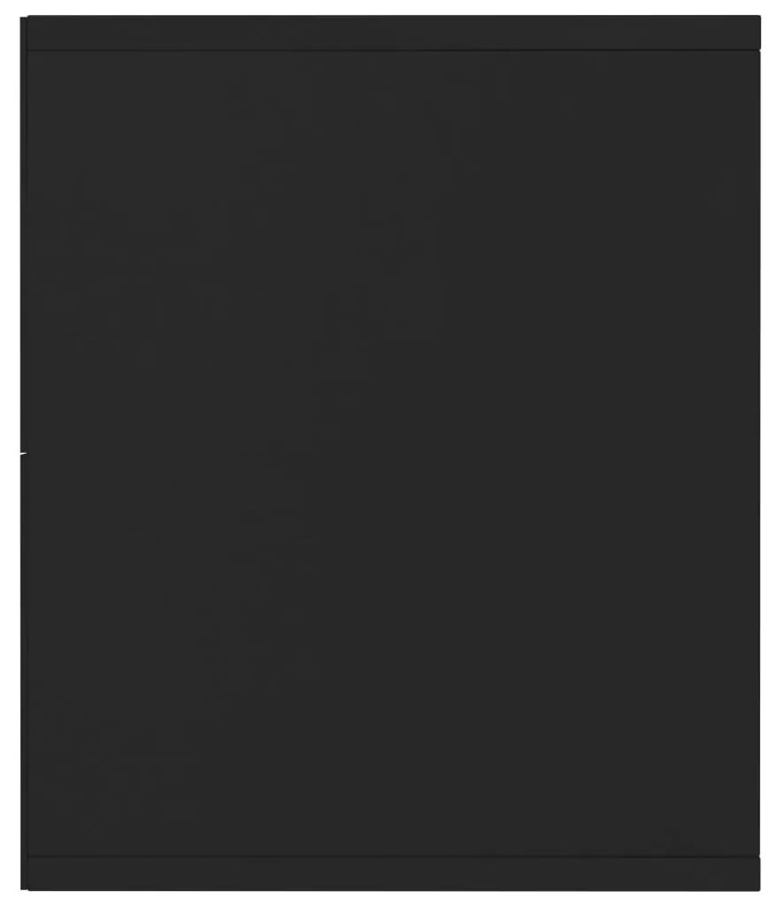 Estante/móvel de TV 143x30x36 cm contraplacado preto