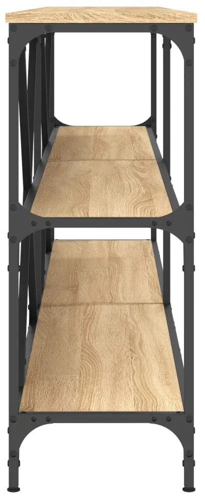 Mesa consola 200x30x75 cm deriv. madeira/ferro carvalho sonoma
