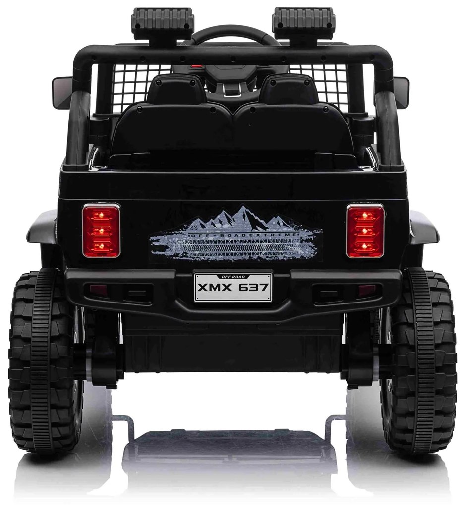 Jipe elétrico para Crianças 12V OFF ROAD 4x4 SPORT Rodas de EVA, Assento de couro Vermelho