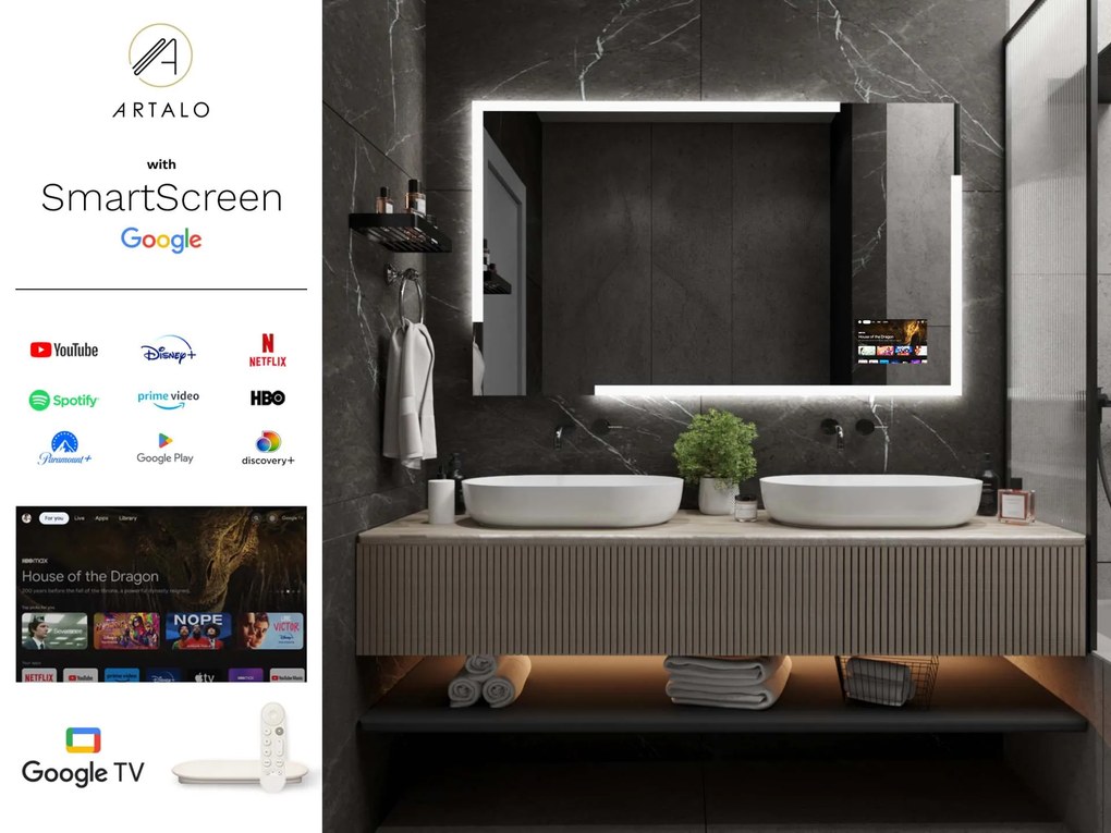 Espelho com iluminação LED M23