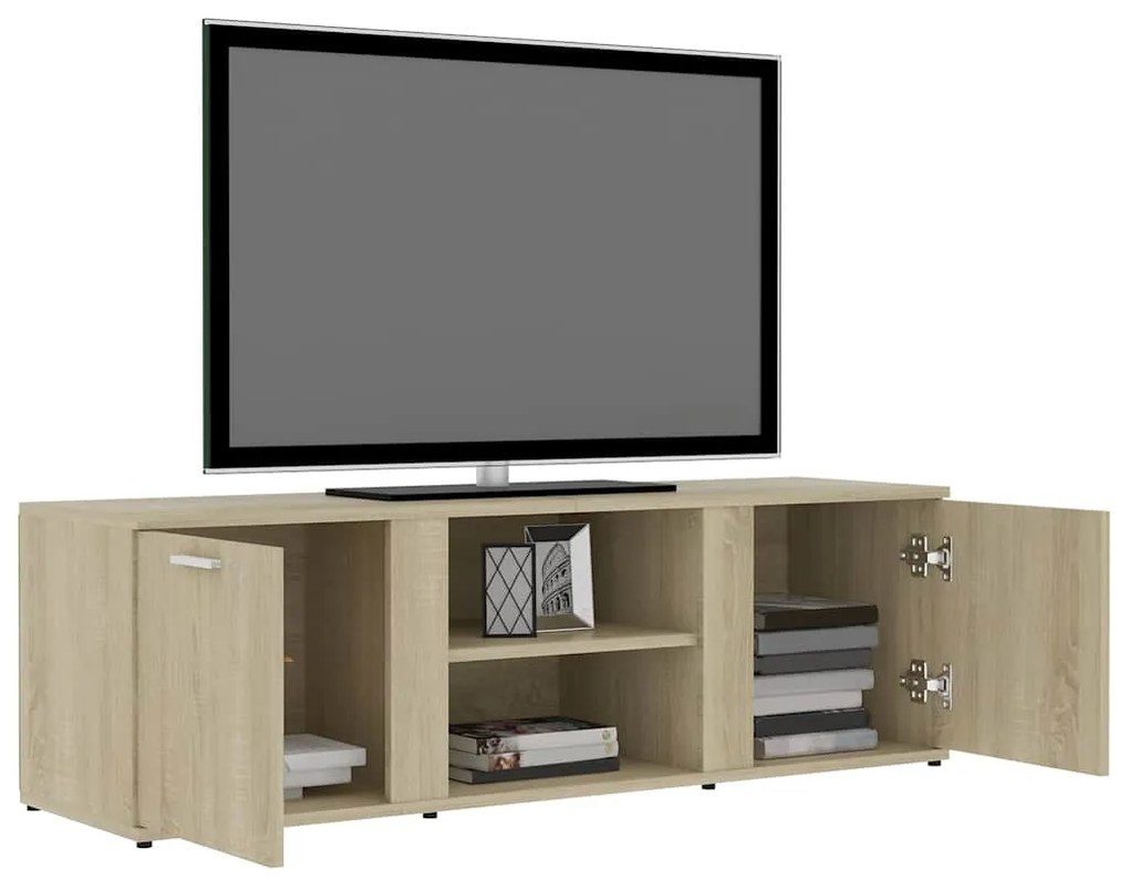 Móvel de TV 120x34x37 cm derivados de madeira carvalho sonoma