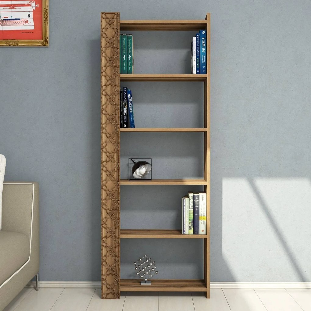 Estante City – Nogueira – 64,6 cm x 170 cm x 24,2 cm