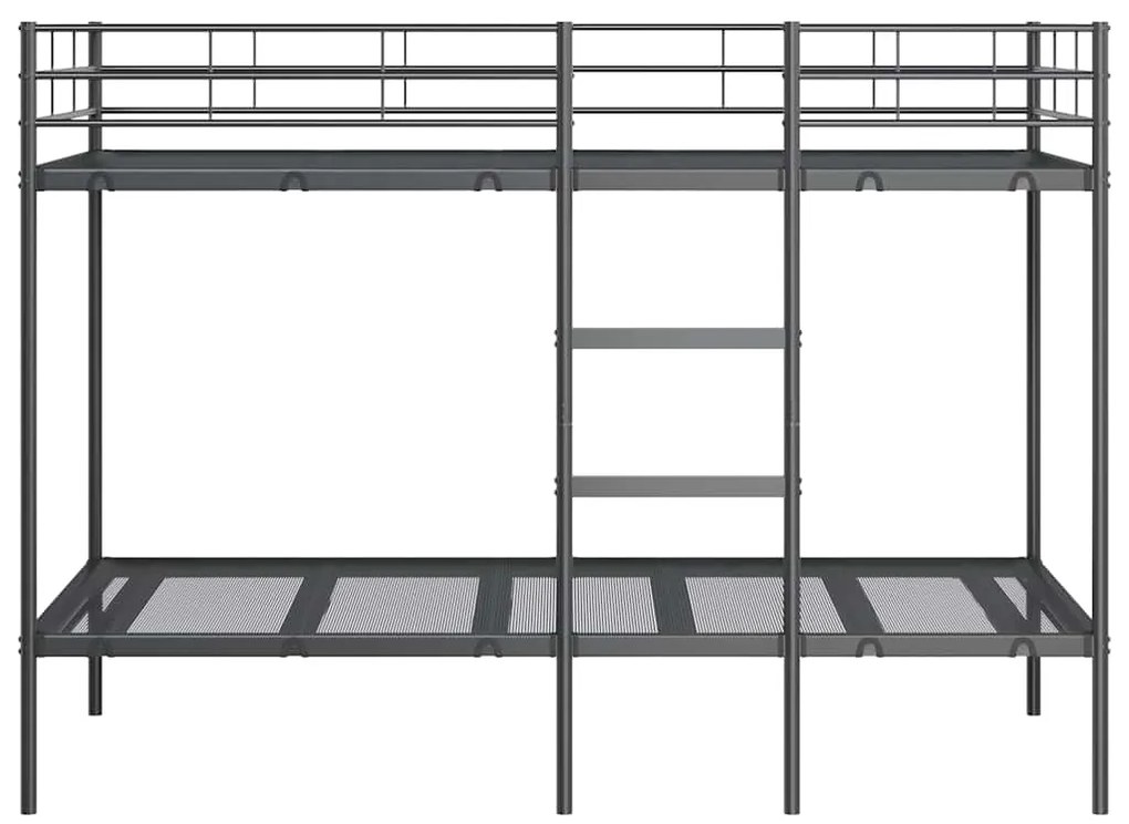 Beliche sem colchão 90x190 cm aço preto