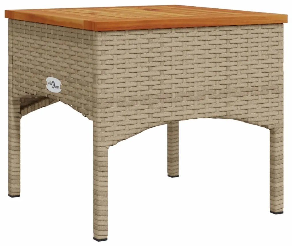 3 pcs conjunto de sofás p/ jardim com almofadões vime PE bege