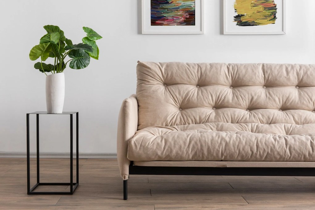Sofá-Cama 3 Lugares Renge – Creme – 200x92x82 cm