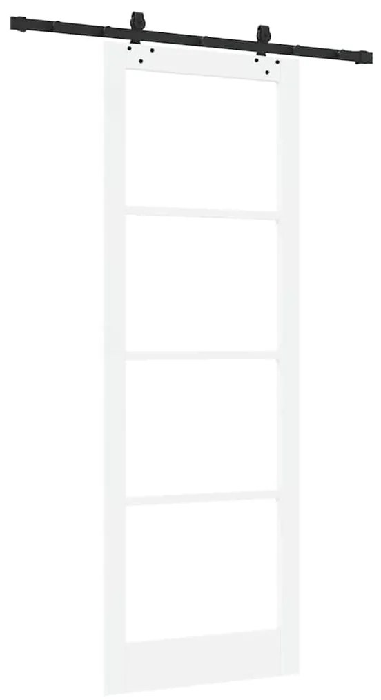 Porta Deslizante vidaXL com Conjunto de Hardware Branco 83x232 cm Made