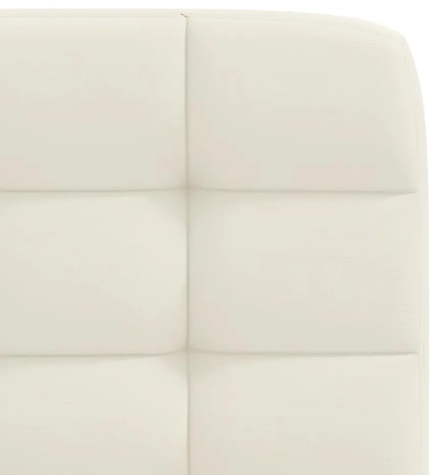 Cadeiras de jantar 2 pcs veludo cor creme