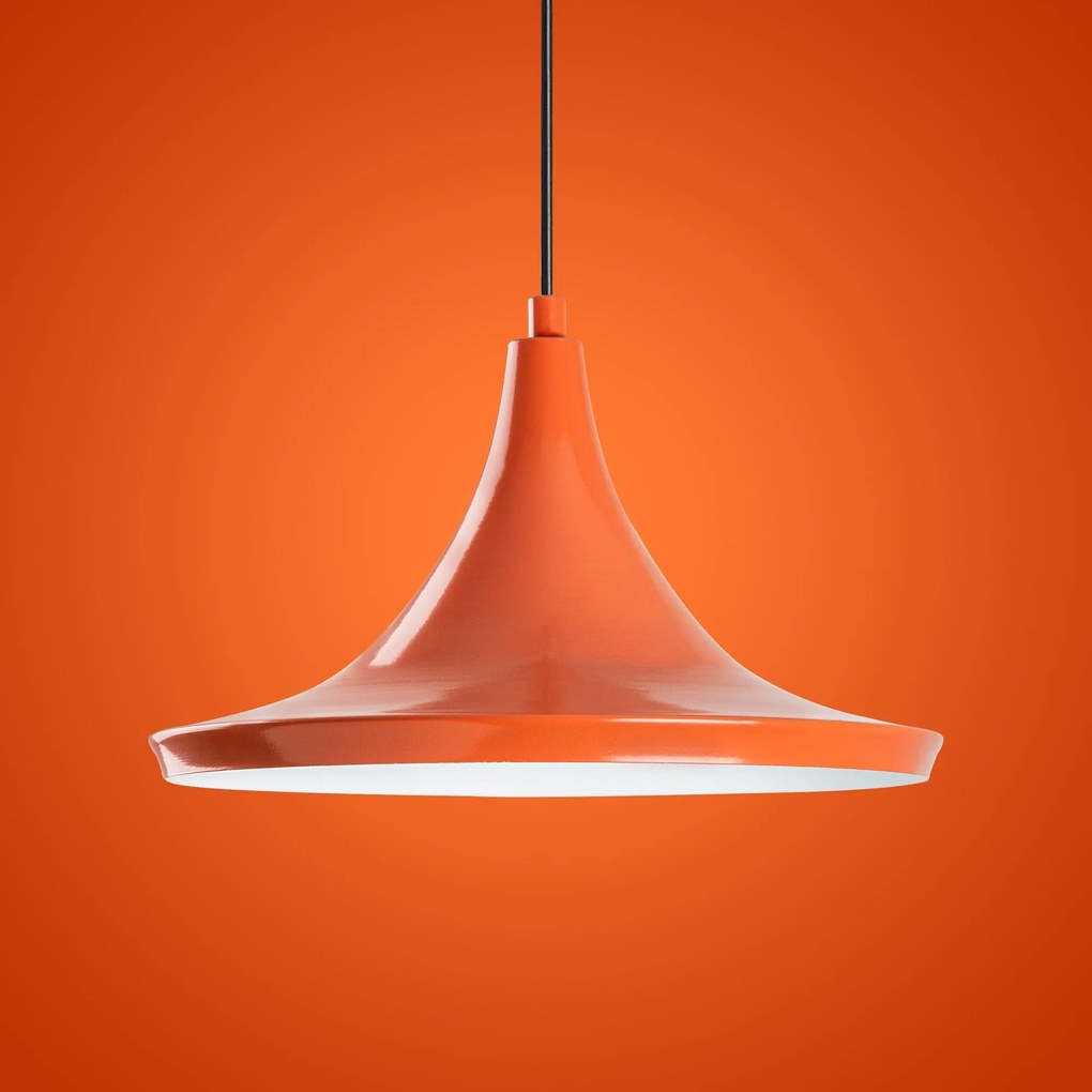 Candeeiro de Teto Tom – Laranja – Ø30 h:20 cm