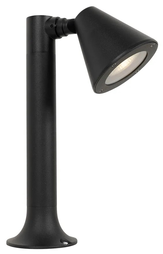 Candeeiro de exterior moderno preto 30 cm IP44 ajustável - Ciara