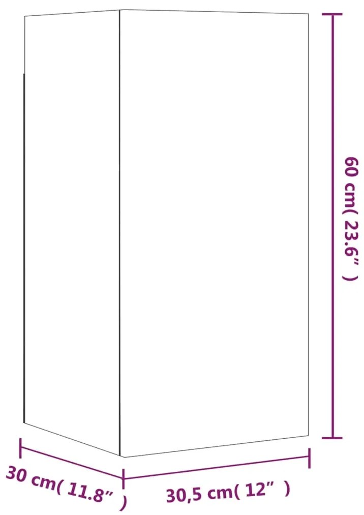 Conjunto móveis de TV 7 pcs madeira processada sonoma cinza