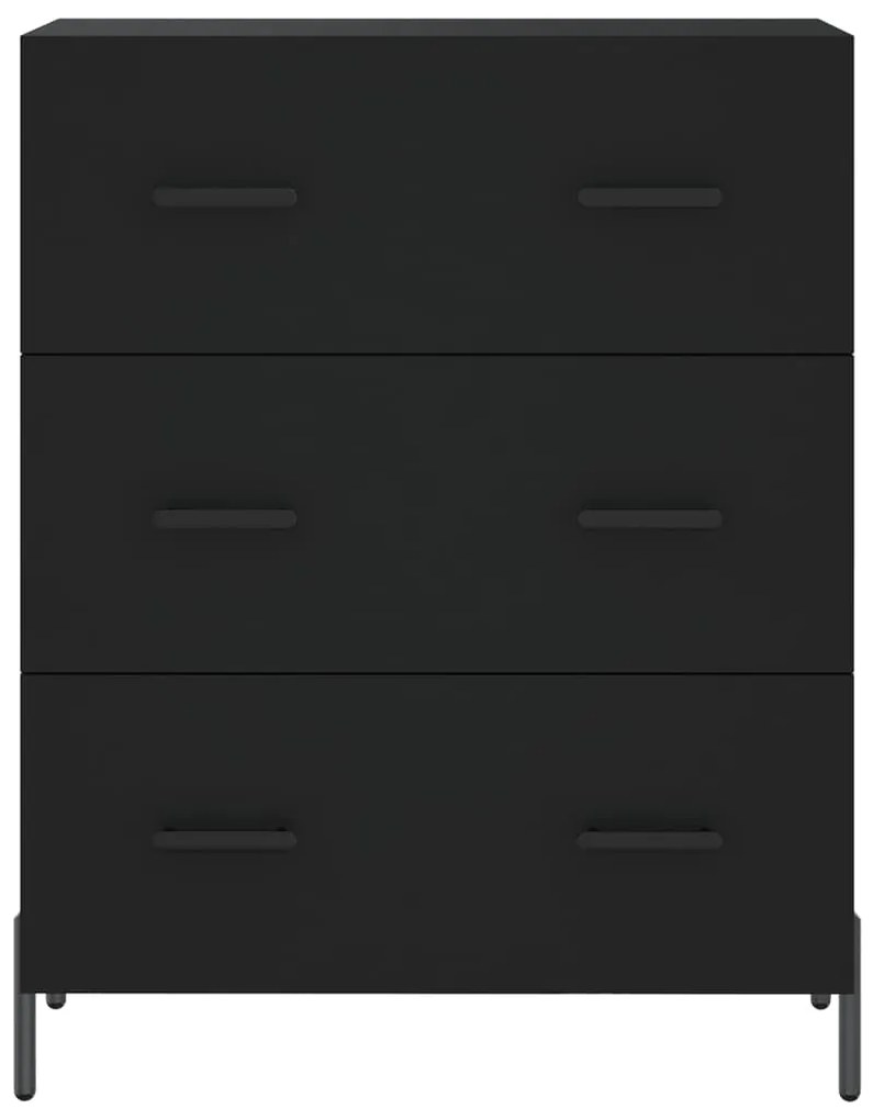 Aparador 69,5x34x90 cm derivados de madeira preto