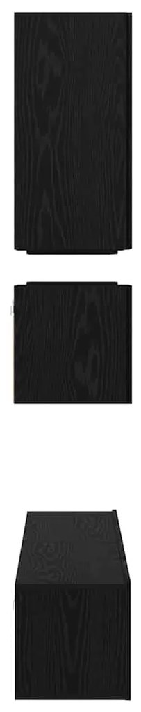Conjunto de móvel de TV 8 pcs Carvalho Preto 80 x 30 x 30 cm