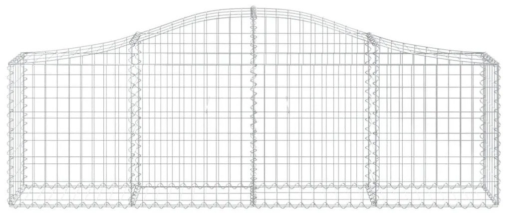 Cestos gabião arqueados 11pcs 200x30x60/80 cm ferro galvanizado