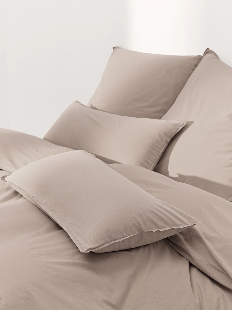 Capa de edredão em percal de algodão lavado Debbie