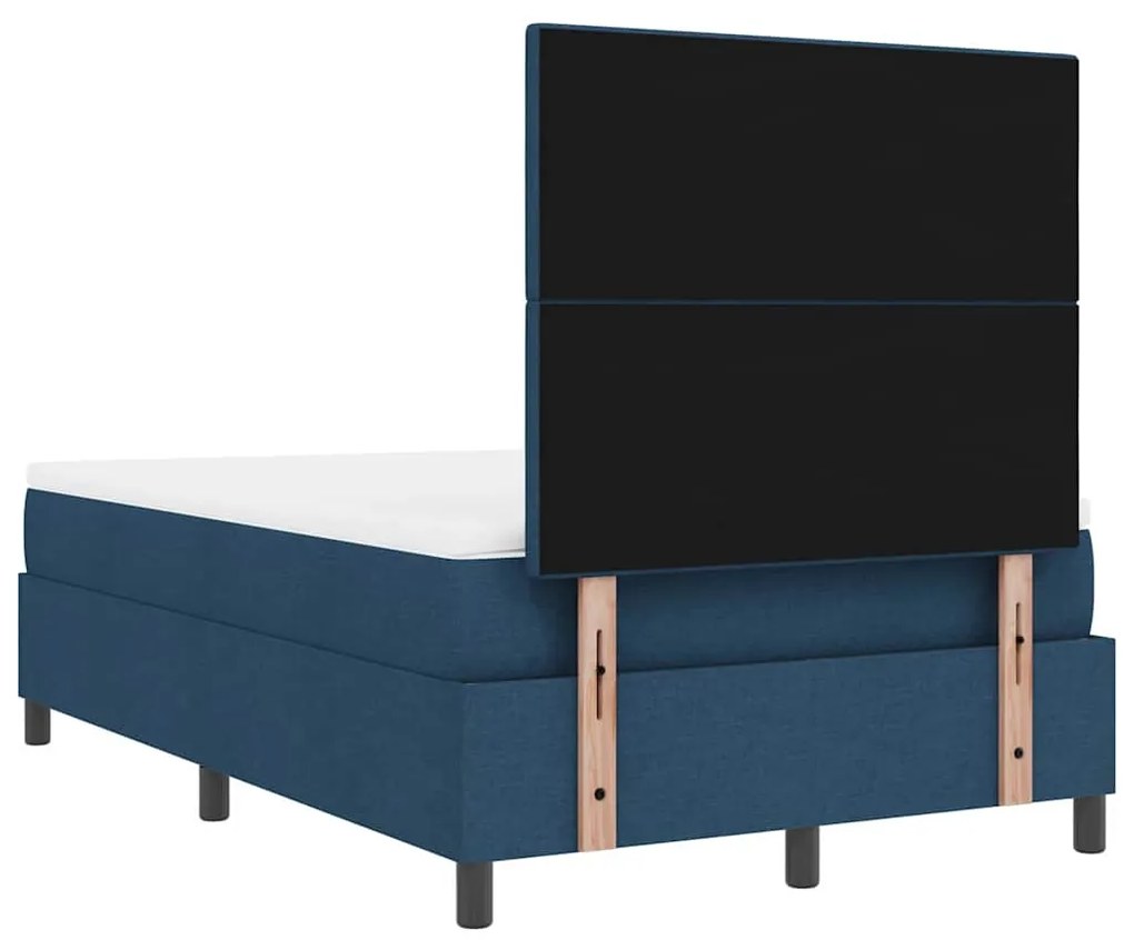 Cama com Estrado e Colchão com Luz LED Azul, 120 x 190 cm