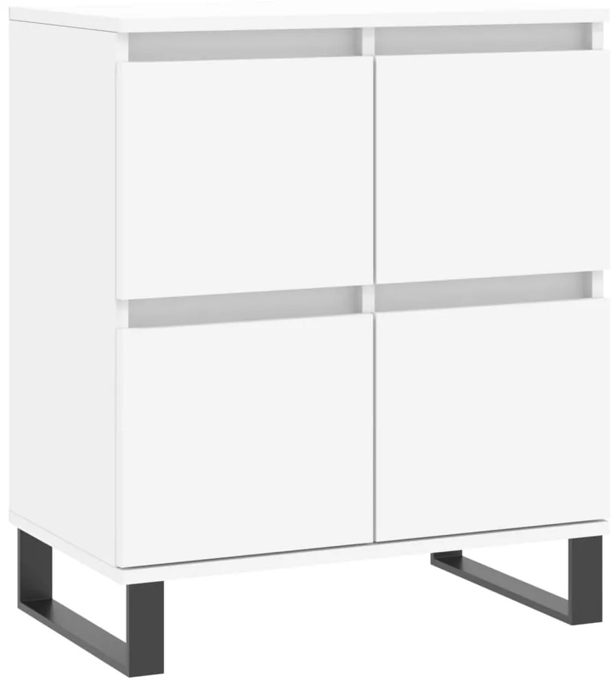 Aparadores 2 pcs derivados de madeira branco
