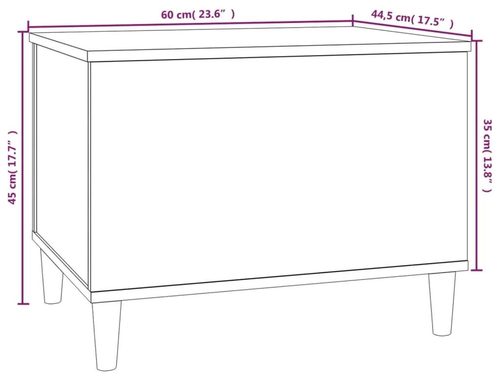 Mesa de centro 60x44,5x45 cm derivados de madeira preto