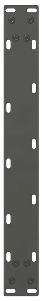 Pés para mesa de centro antracite 2 peças 50x(42-43) cm aço