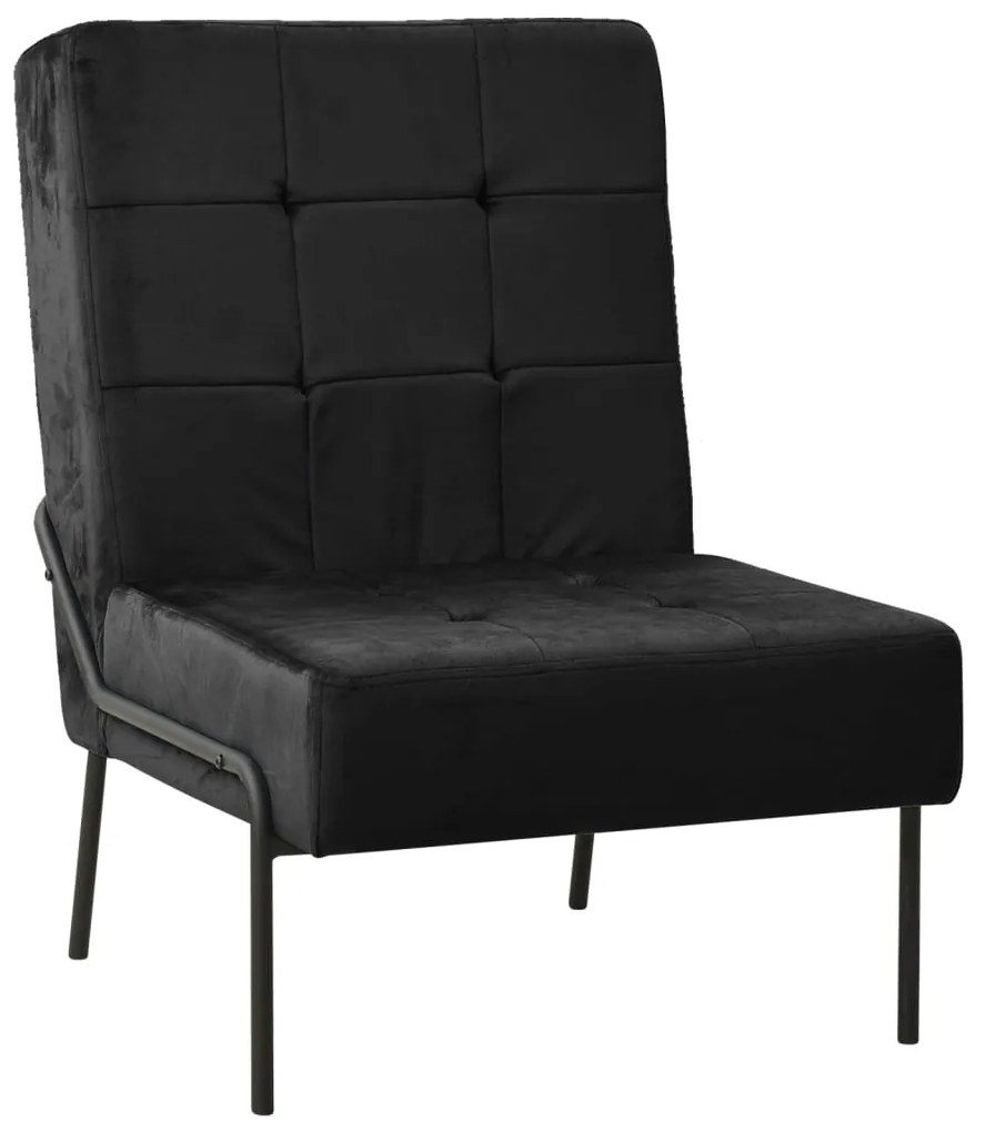 vidaXL Cadeira de descanso 65x79x87 cm veludo preto