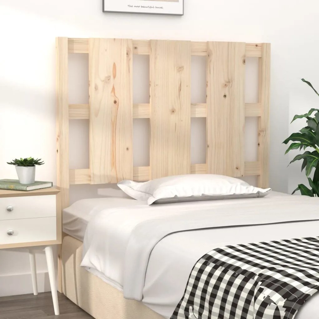 Cabeceira de cama 105,5x4x100 cm pinho maciço