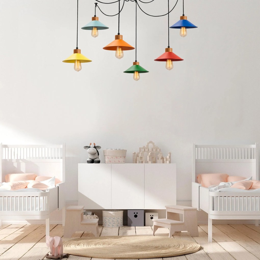 Candeeiro de Teto Manavgat – Multicolor – Diâmetro 144 cm x Altura 100