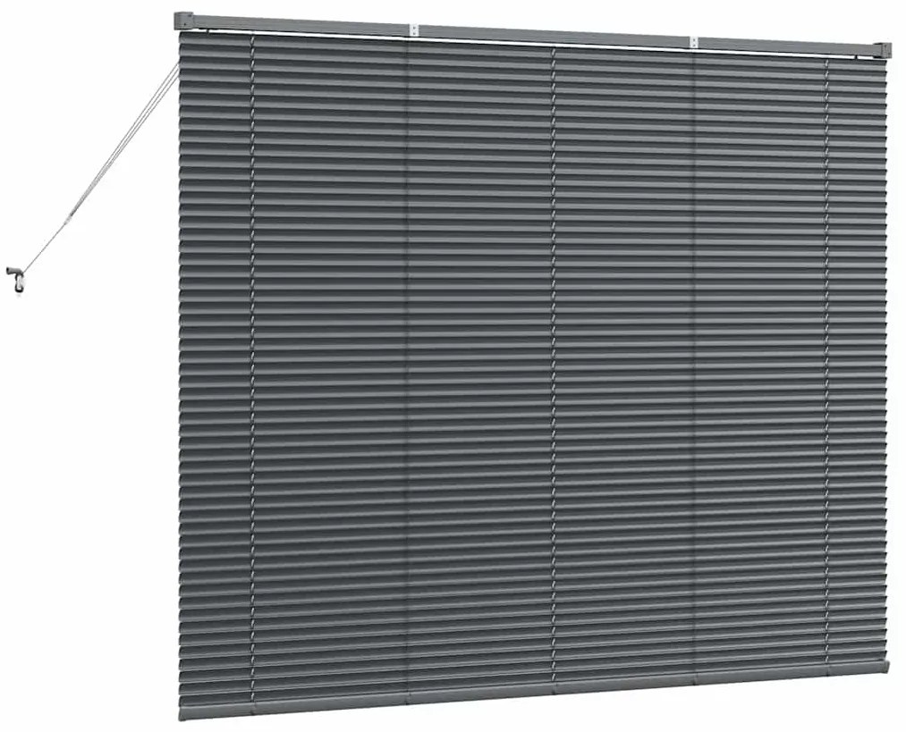 Persiana de Janela Cinzento-escuro 80 x 130 cm Alumínio