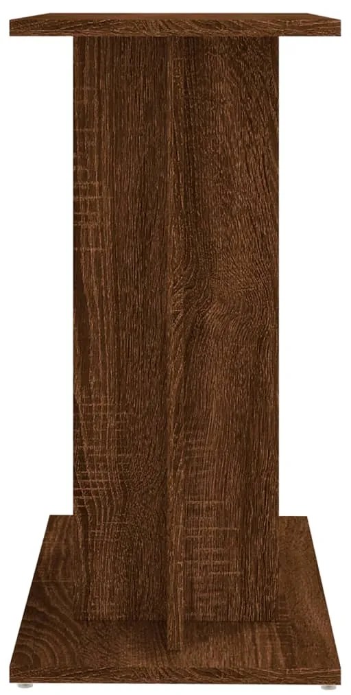 Suporte de aquário 60x30x60 cm deriv. madeira carvalho castanho
