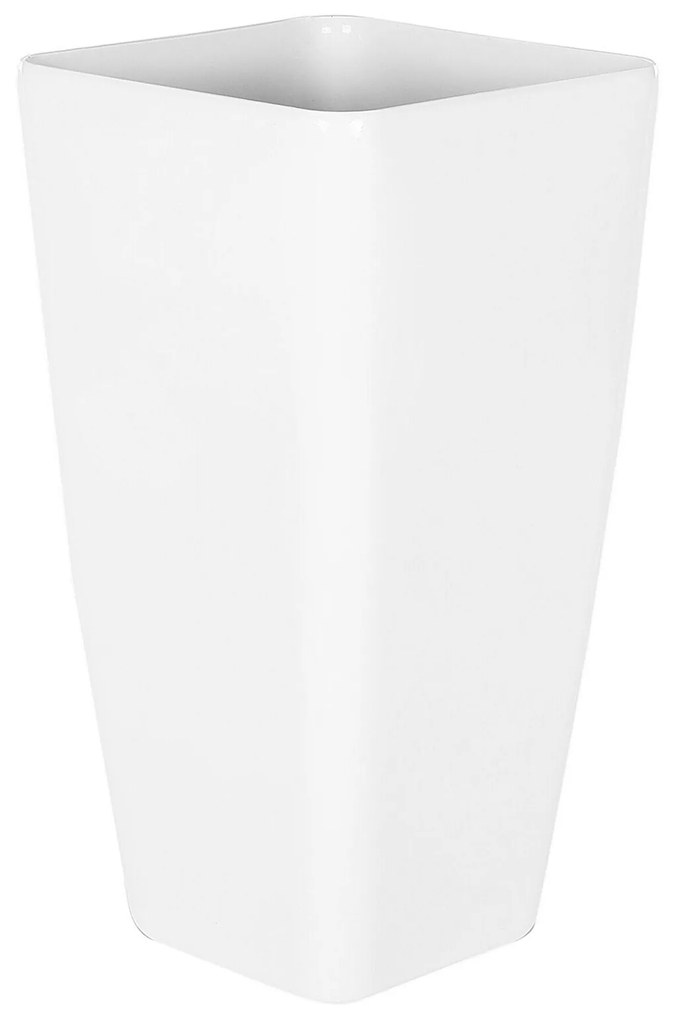 Vaso para plantas 30 x 30 x 57 cm branco MODI Beliani