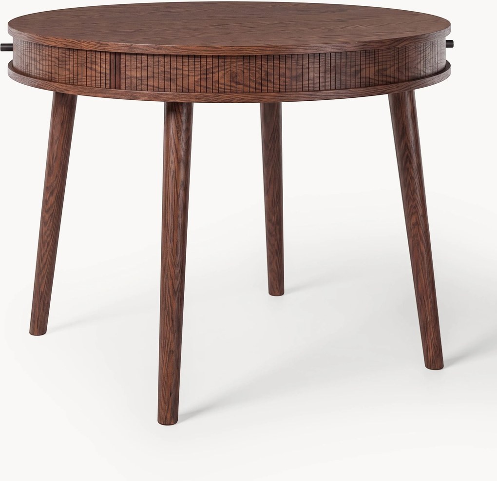 Mesa de jantar redonda com arrumação Calary, vários tamanhos