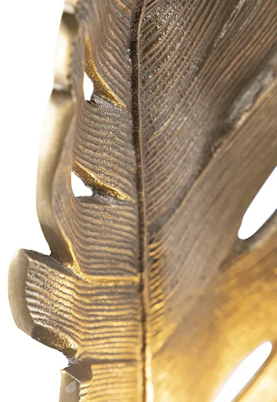 Candeeiro de mesa Art Deco bronze com base em mármore - Leaf Art Deco,Clássico / Antigo,Country / Rústico