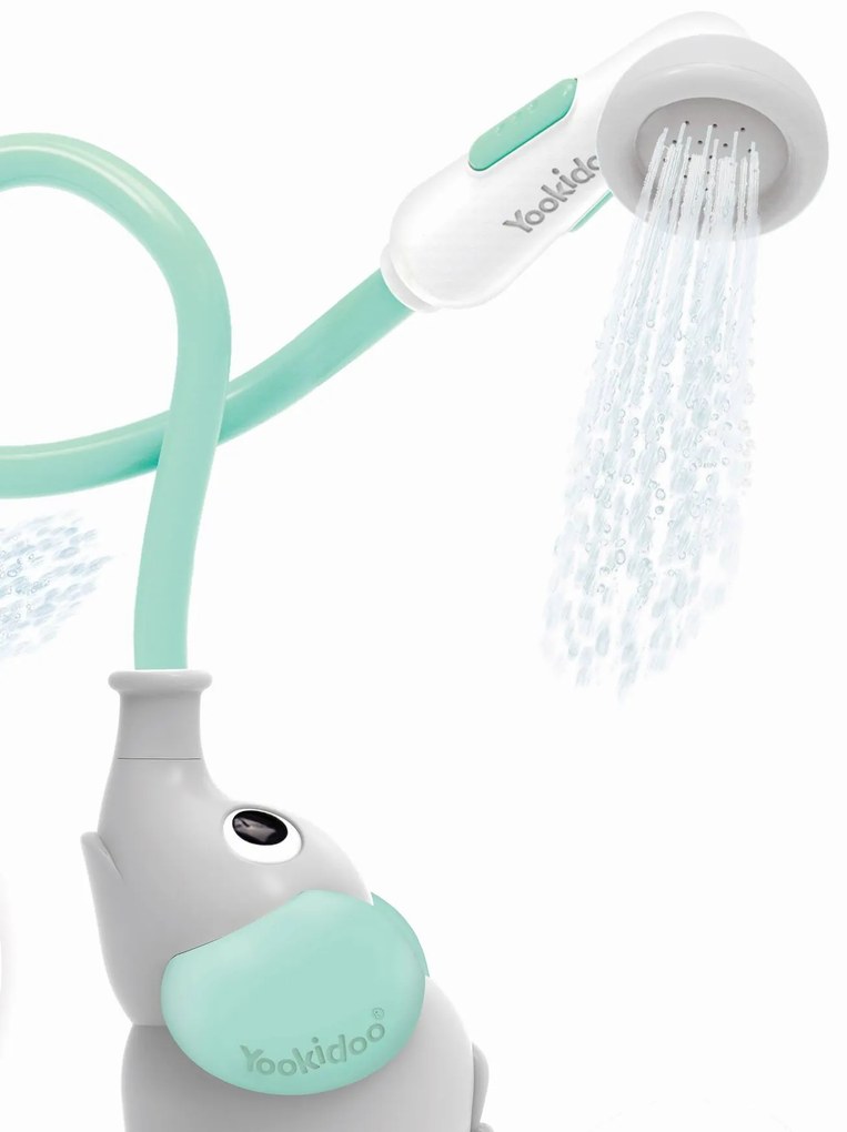 Chuveiro elefante, Yookidoo azul-turquesa