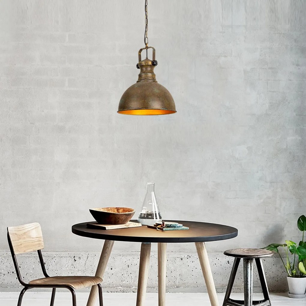 Candeeiro Saglam – Antique – Diâmetro: 31 cm, Altura: 85 cm