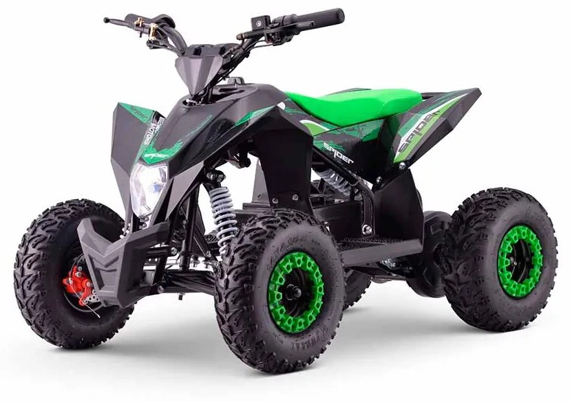 Moto 4 elétrica para crianças Motors SPIDER 1000W Verde