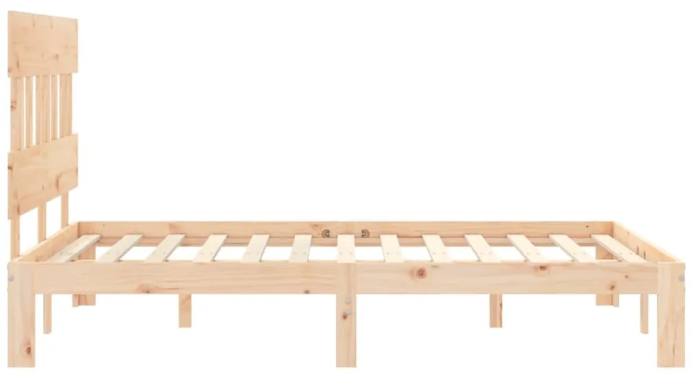Cama sem colchão 120x200 cm madeira de pinho maciça