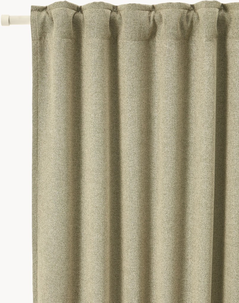 Cortinas blackout com multi-banda Tulia, conjunto de 2, L 140 cm