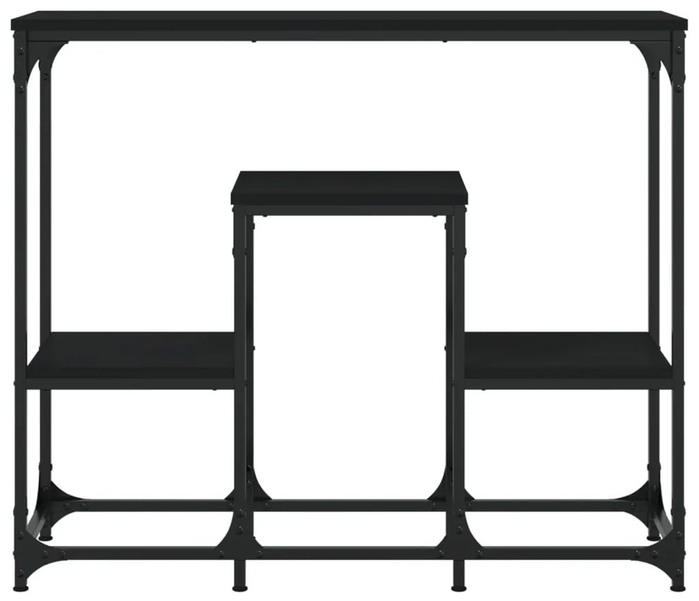 Mesa consola 89,5x28x76 cm derivados de madeira preto
