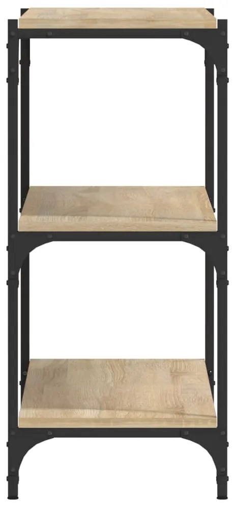 Estante 100x33x70,5 cm derivados de madeira/aço carvalho sonoma