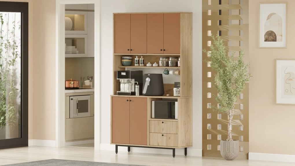 Mobiliário "RE7-SK" - Design Moderno - Oak
Tile Red