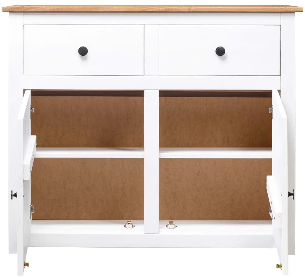 Aparador 93x40x80 cm pinho maciço Panama branco