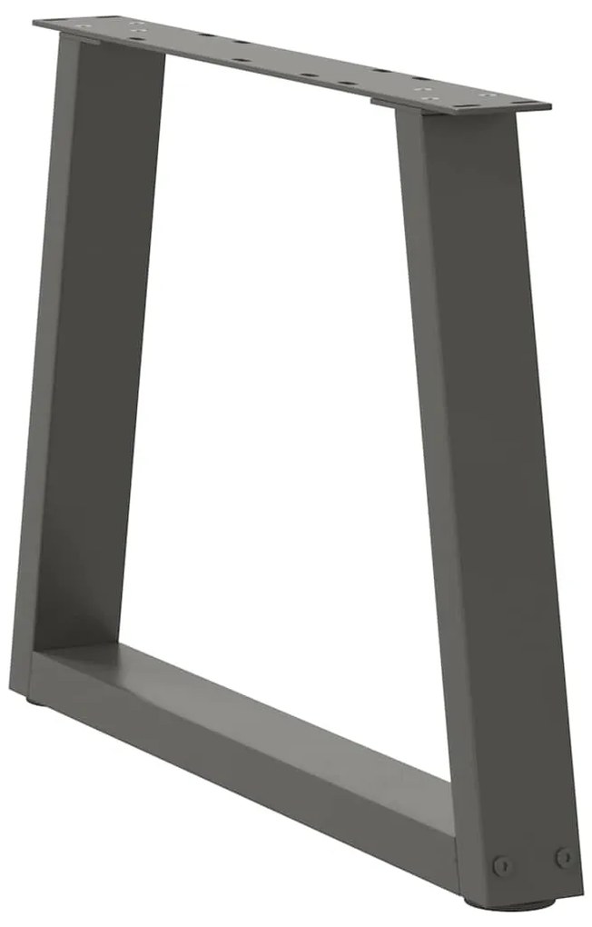Pés para mesa de centro em V, 2 peças, antracite, 70x (42-43,3) cm, aç
