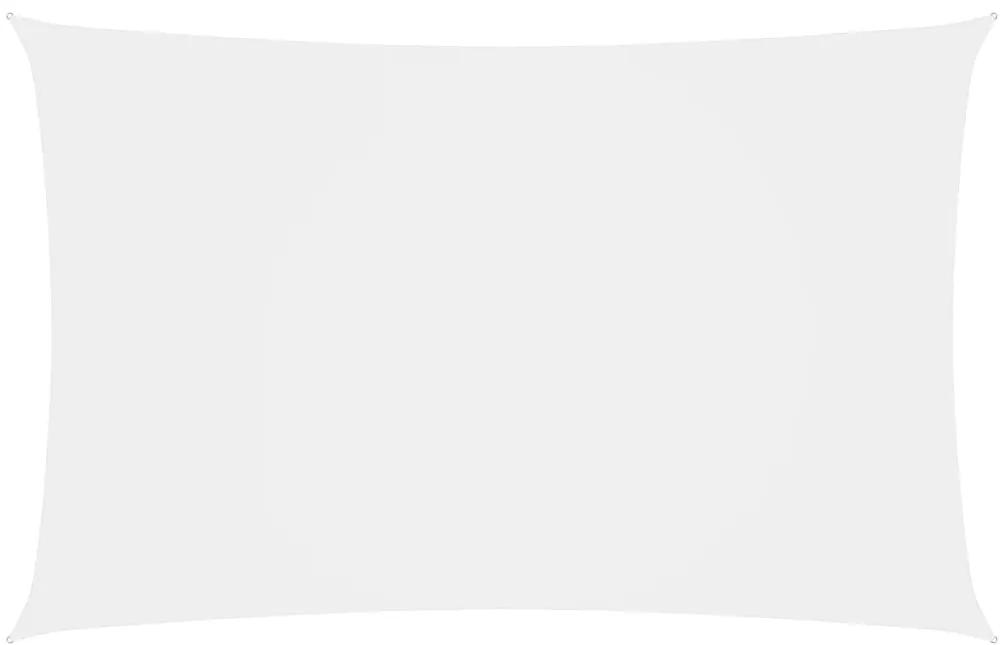 Para-sol estilo vela tecido oxford retangular 2x4,5 m branco