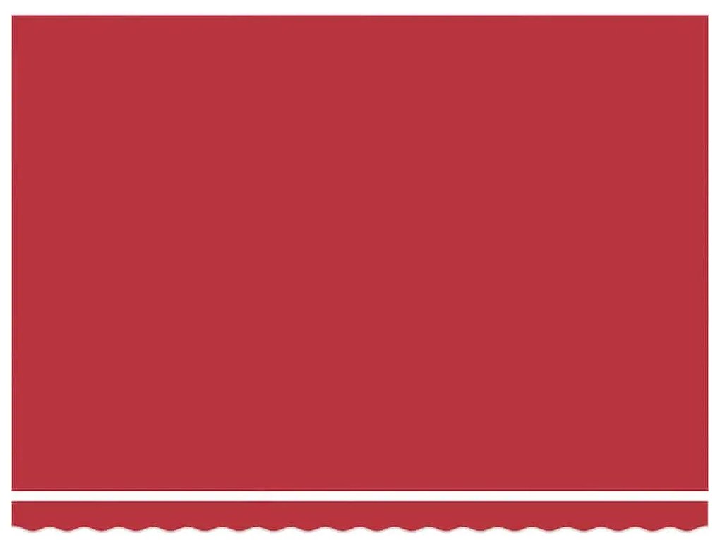 Toldo Retrátil Manual Vermelho 450 x 300 cm
