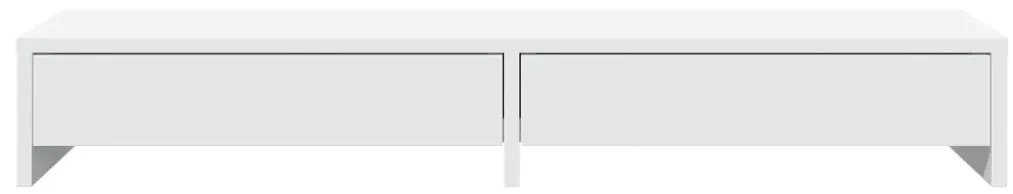 Suporte monitor c/ gavetas 100x27x15cm derivados madeira branco