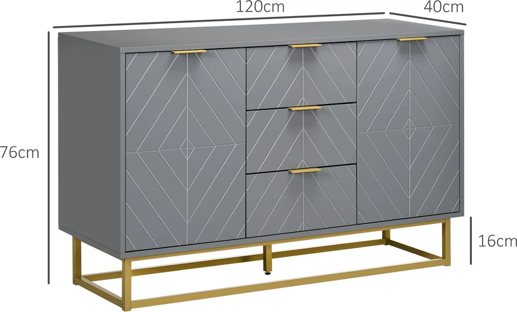 Armário Moderno – Modelo Oslo – 120x40x76 – Armazenamento Vertical – B