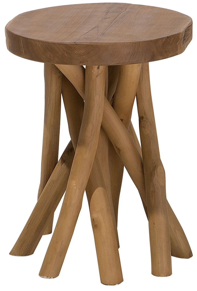 Mesa de apoio em teca MERRITT Beliani