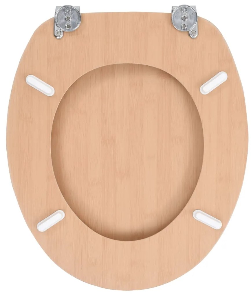 Assento de sanita com tampa MDF design bambu